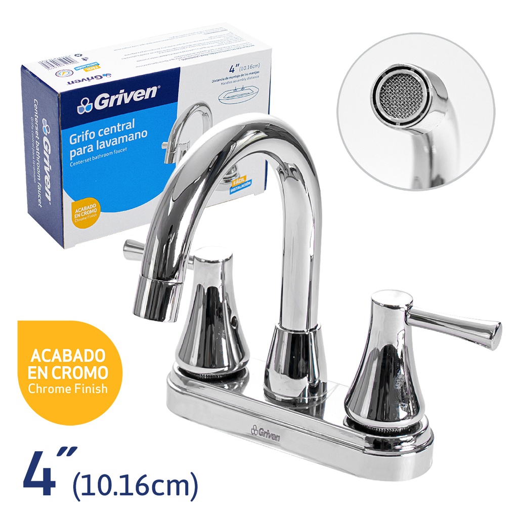 LLAVE LAVAMANO DOBLE METALICA GRIVEN 4-687
