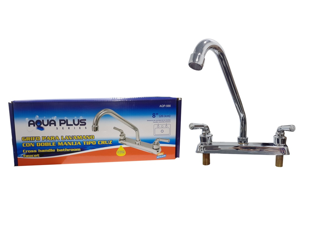 LLAVE FREGADERO DOBLE METALICA/ZINC AQUAPLUS 4-700