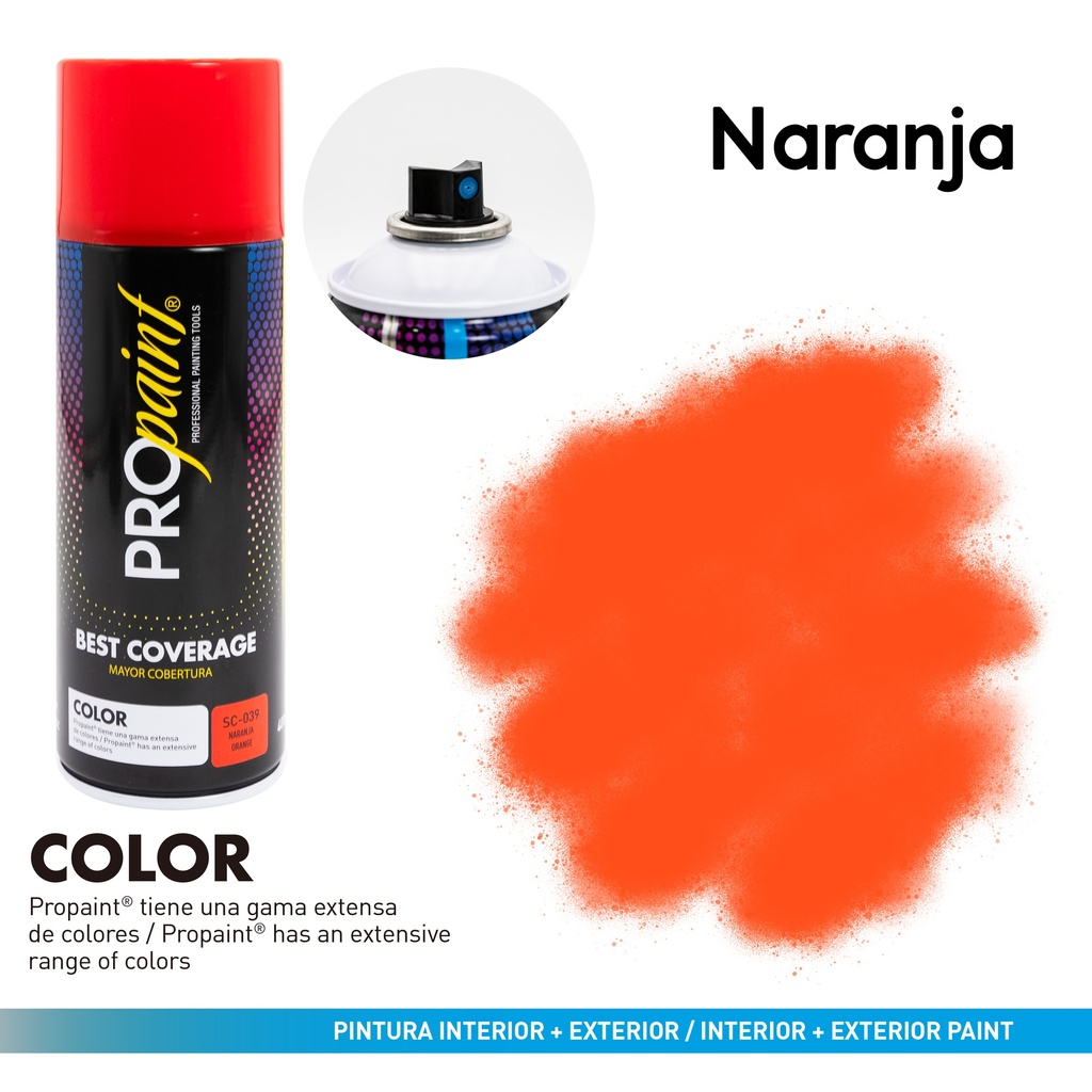 SPRAY NARANJA x 400 ML PRO PAINT 4-717