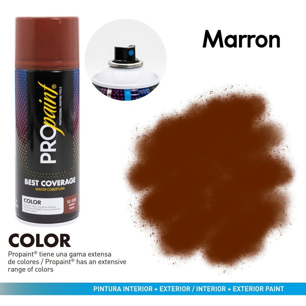 SPRAY MARRON x 400 ML PRO PAINT 4-718