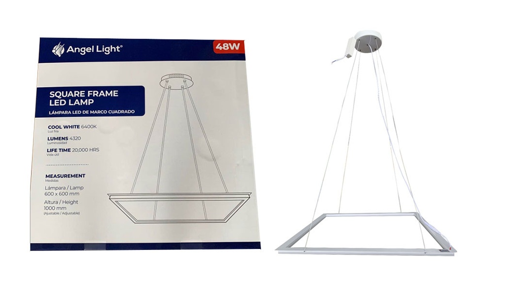 LAMPARA LED DE MARCO CUADRADA 48W 85-265V 4-759