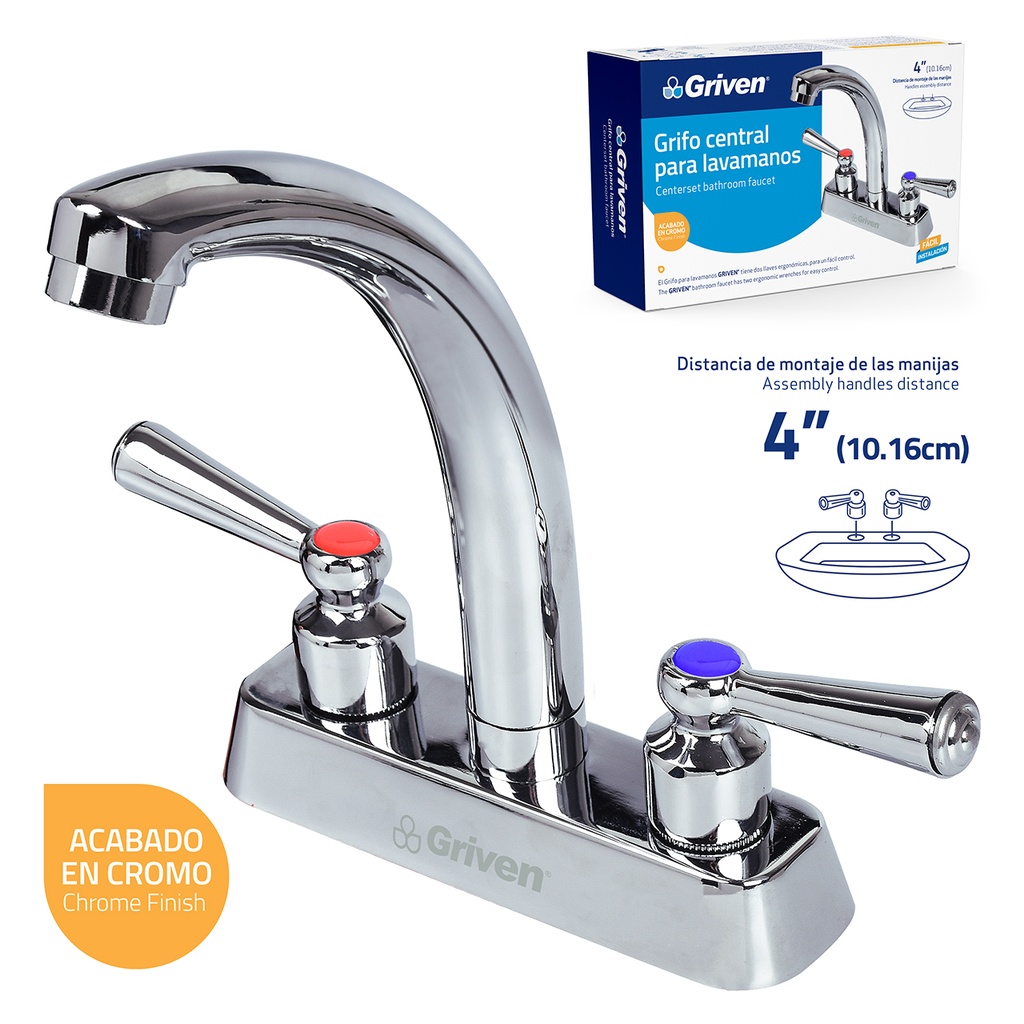 LLAVE LAVAMANO DOBLE METALICA (DESC) GRIVEN 4-771