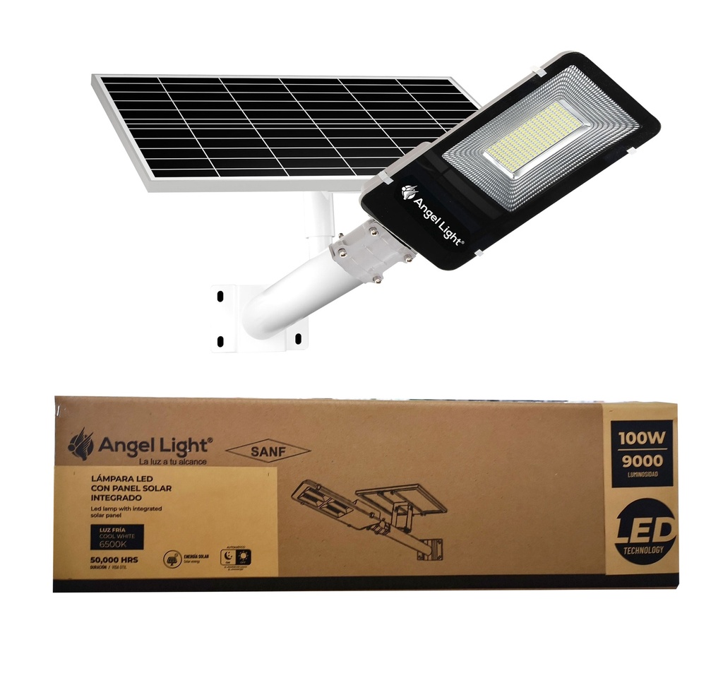 LAMPARA EXT LED 100W C/PANEL SOLAR 85-265V 4-773