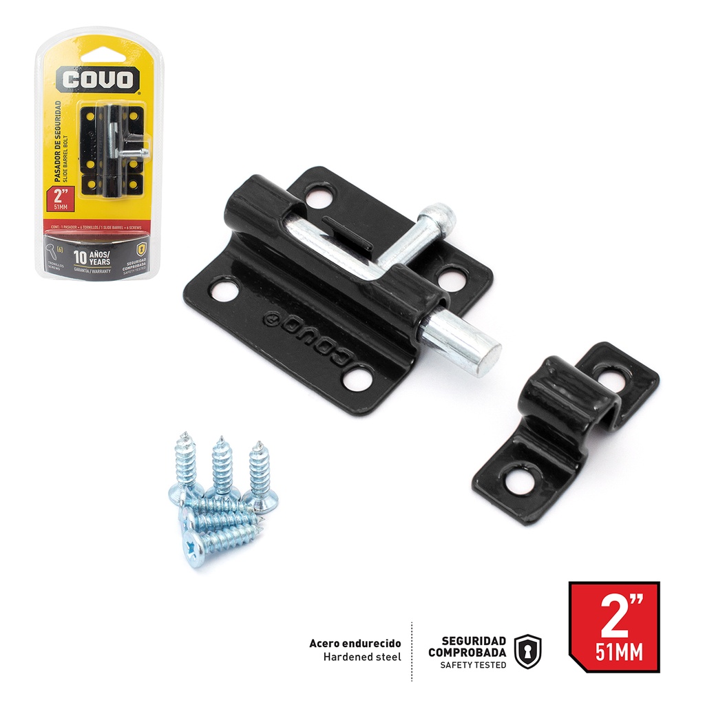 PASADOR DE SEGURIDAD 2 PULG  COVO 4-778