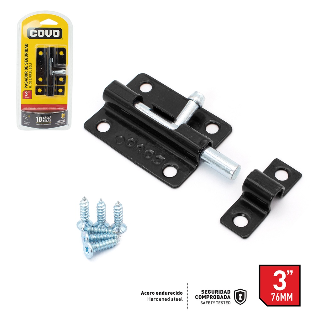 PASADOR DE SEGURIDAD 3 PULG COVO 4-779