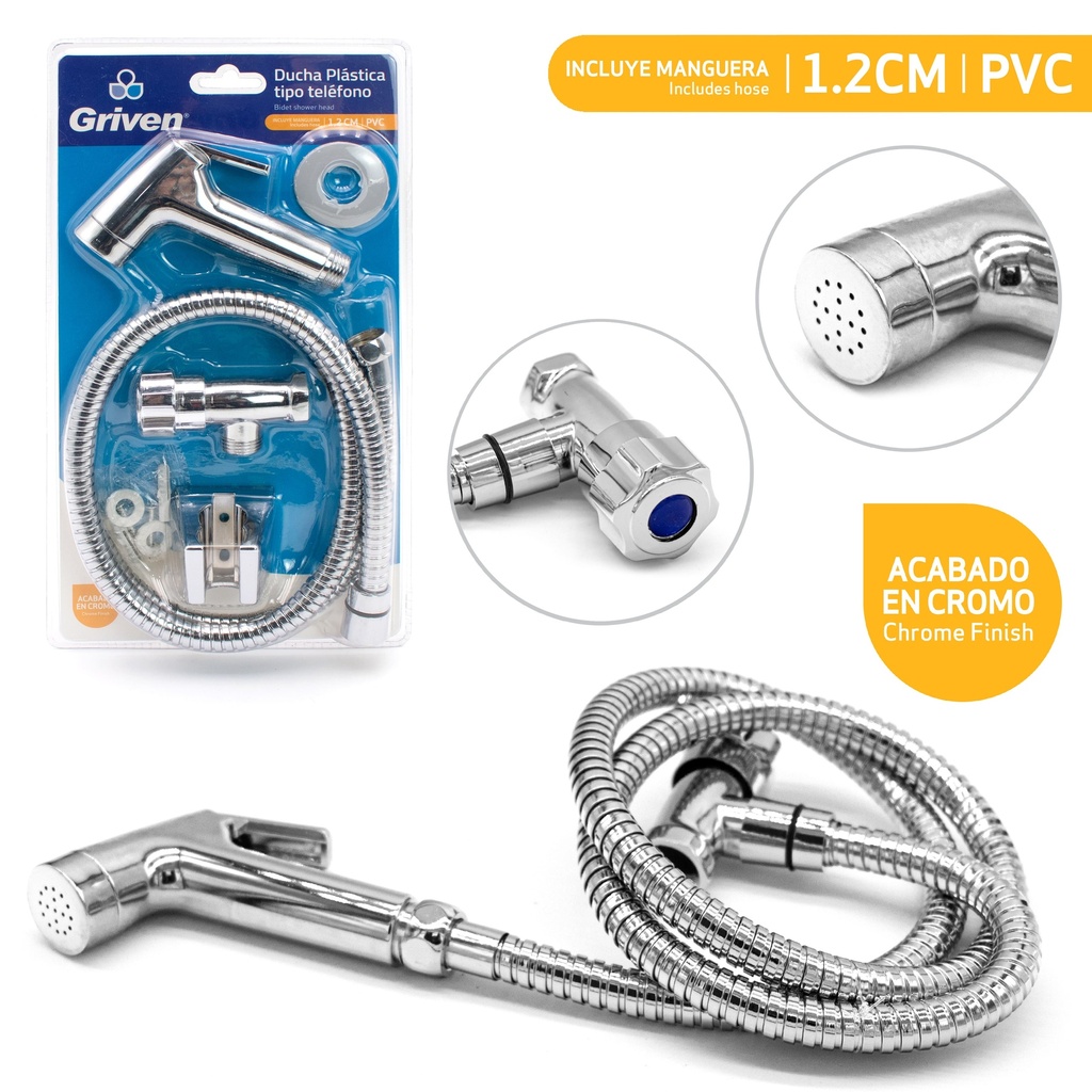 DUCHA TELEFONO C/LLAVE DE ARRESTO GRIVEN 4-793
