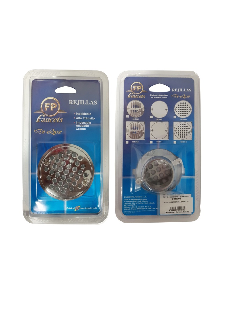 REJILLA REDONDA PERFORADA CROMADA FP 08RJ03 0-077