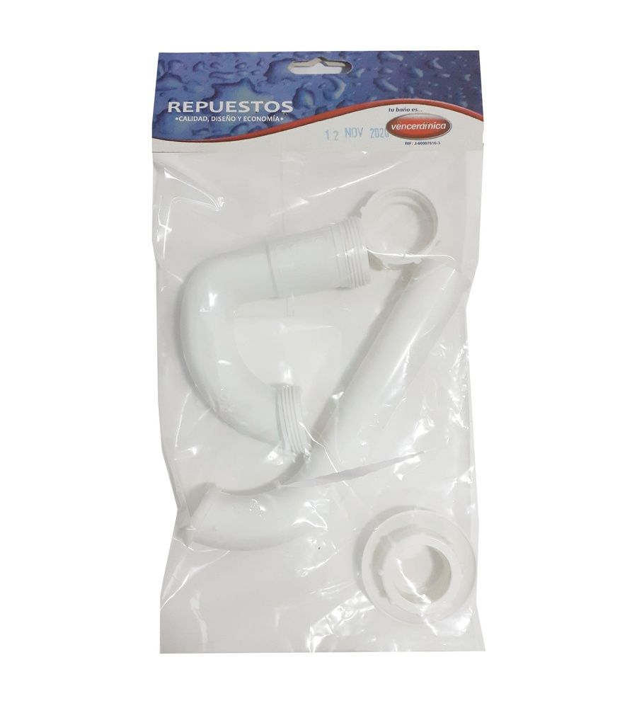 SIFON PLASTICO DE 1 1/4" VENCERAMICA 0-128