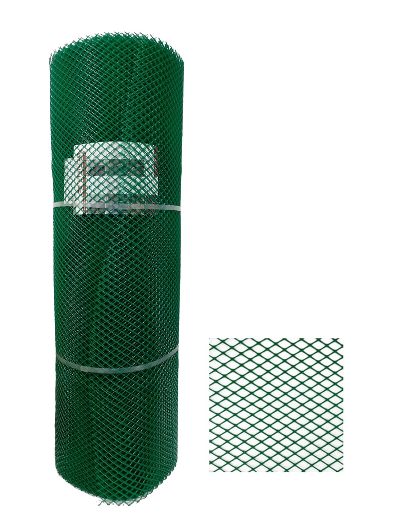 MALLA DIAMANTE 11x11mm 30x1MTS VERDE TRICAL 0-221