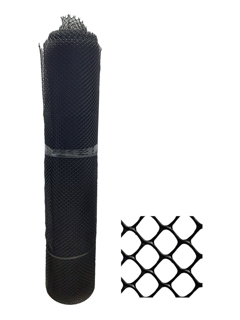 MALLA POLLITO 3/4" 30x1,83MTS NEGRO TRICAL 0-225
