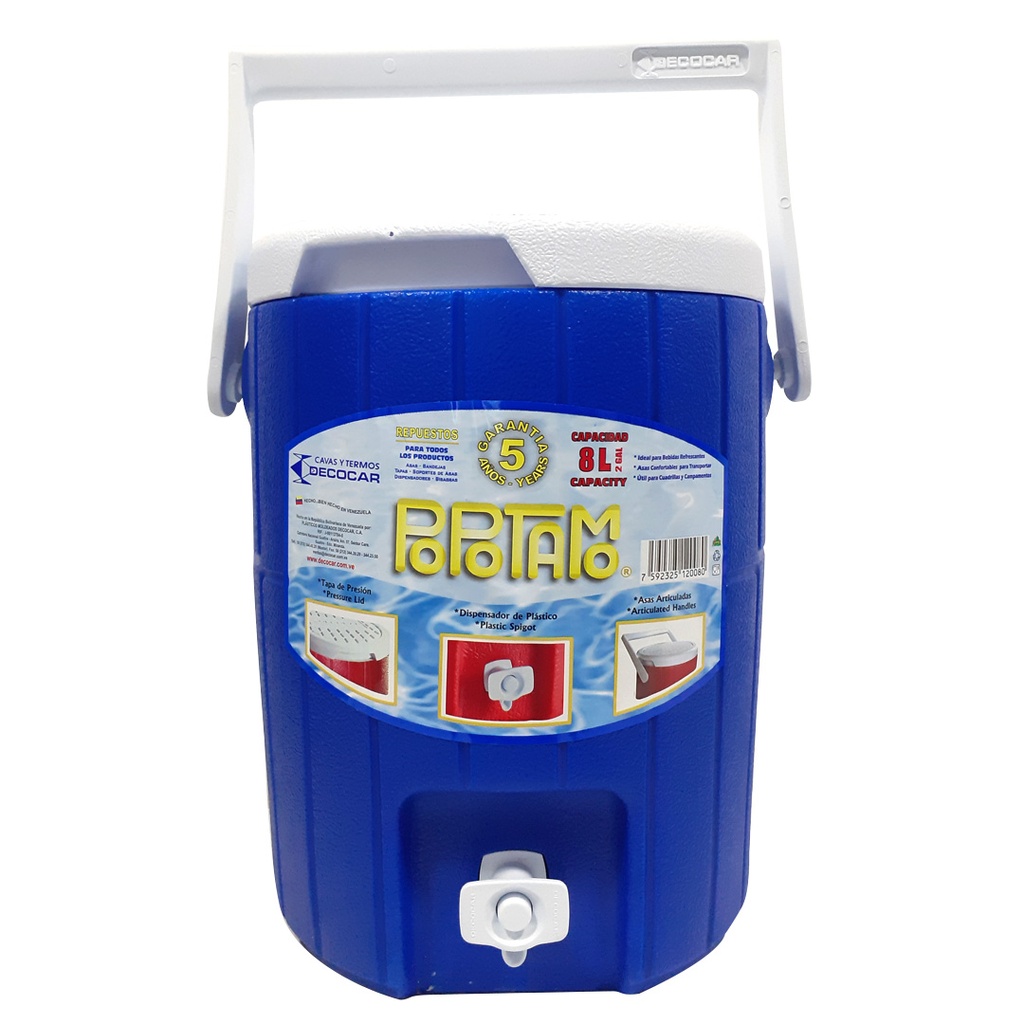 TERMO POPOTAMO x 8 LITROS DECOCAR 0-253