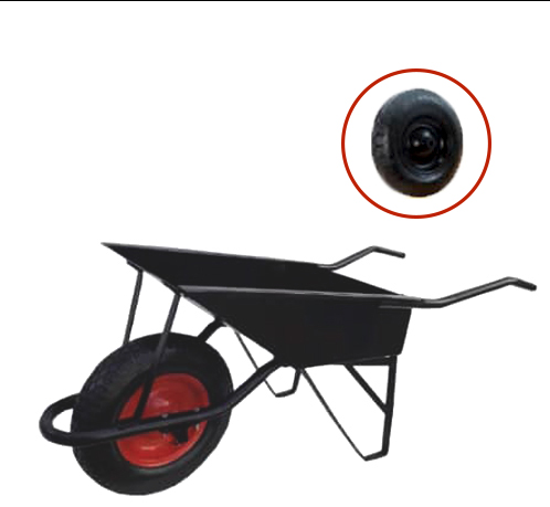 CARRETILLA GUERRERA R/NEUMA x 65 LTS RUTEL 0-294