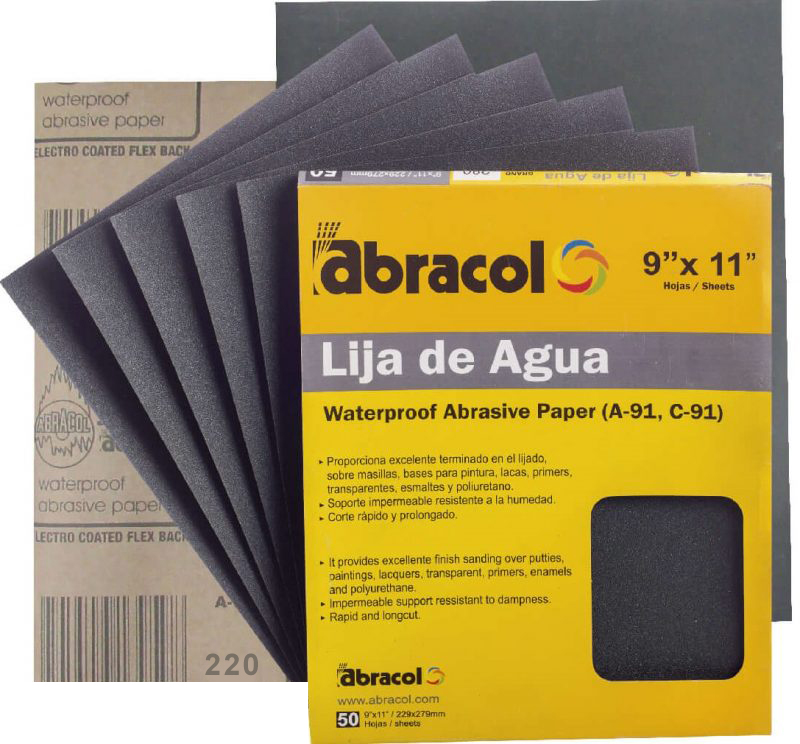 LIJA GRANO 220 ABRACOL 0-353