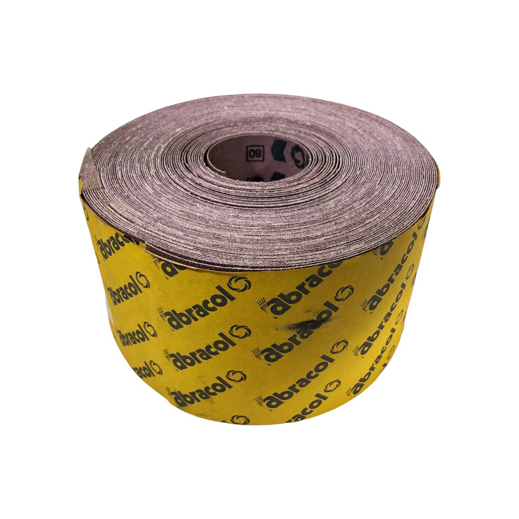 LIJA BANDA GRANO 80 x 4" ROLLO 25mts 0-372