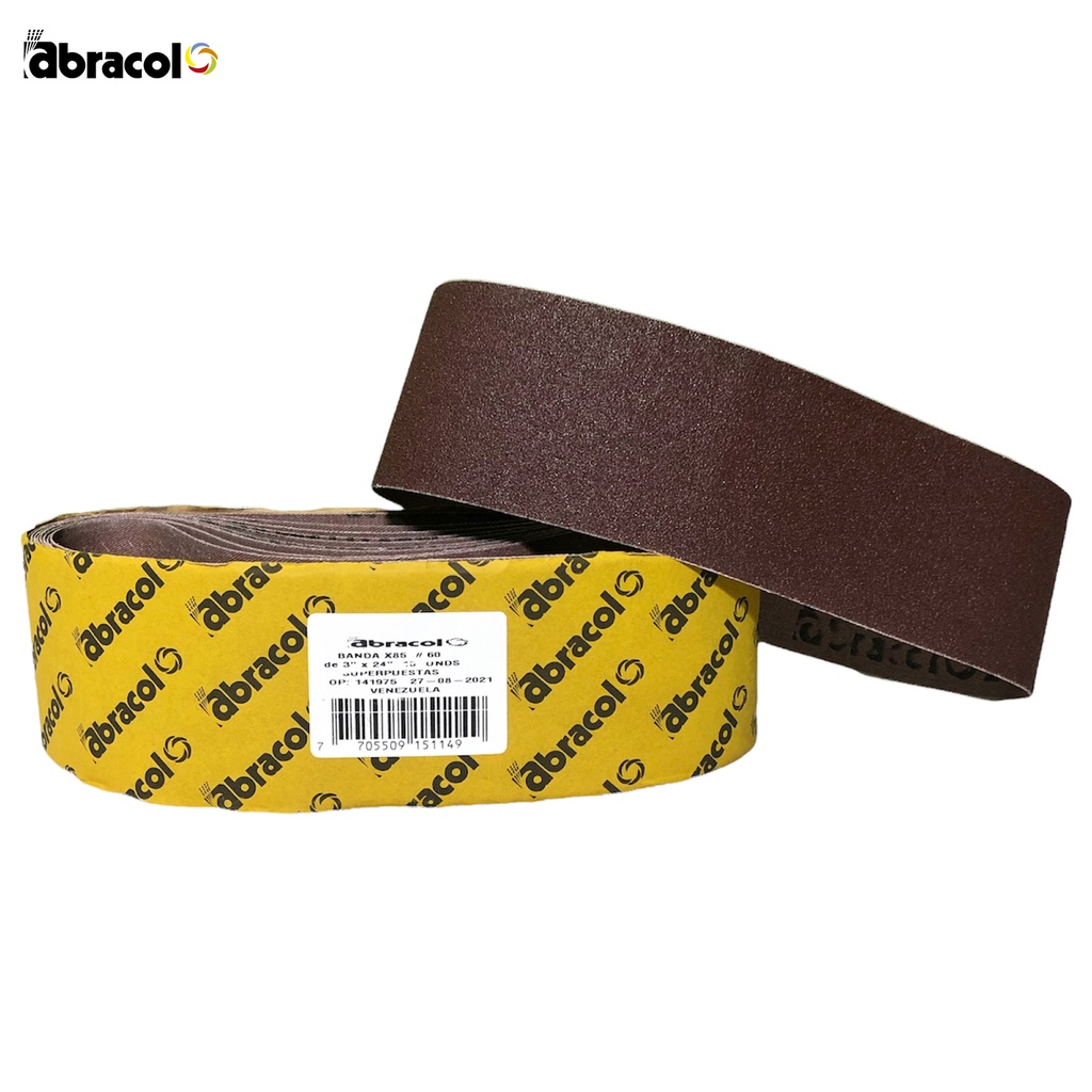 LIJA BANDA GRANO 60 3" x 24" x UNID 0-388