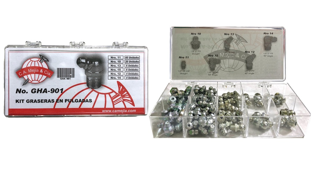 KIT DE GRASERA 901" MEJIA x 100 UNID MEJIA 0-389