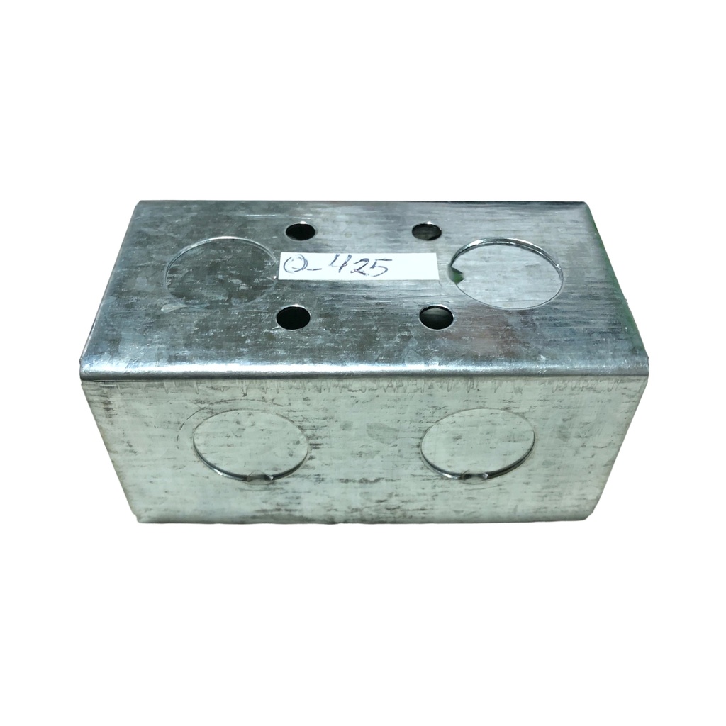 CAJETIN METALICO RECT 4 x 2 x 1/2 0-425