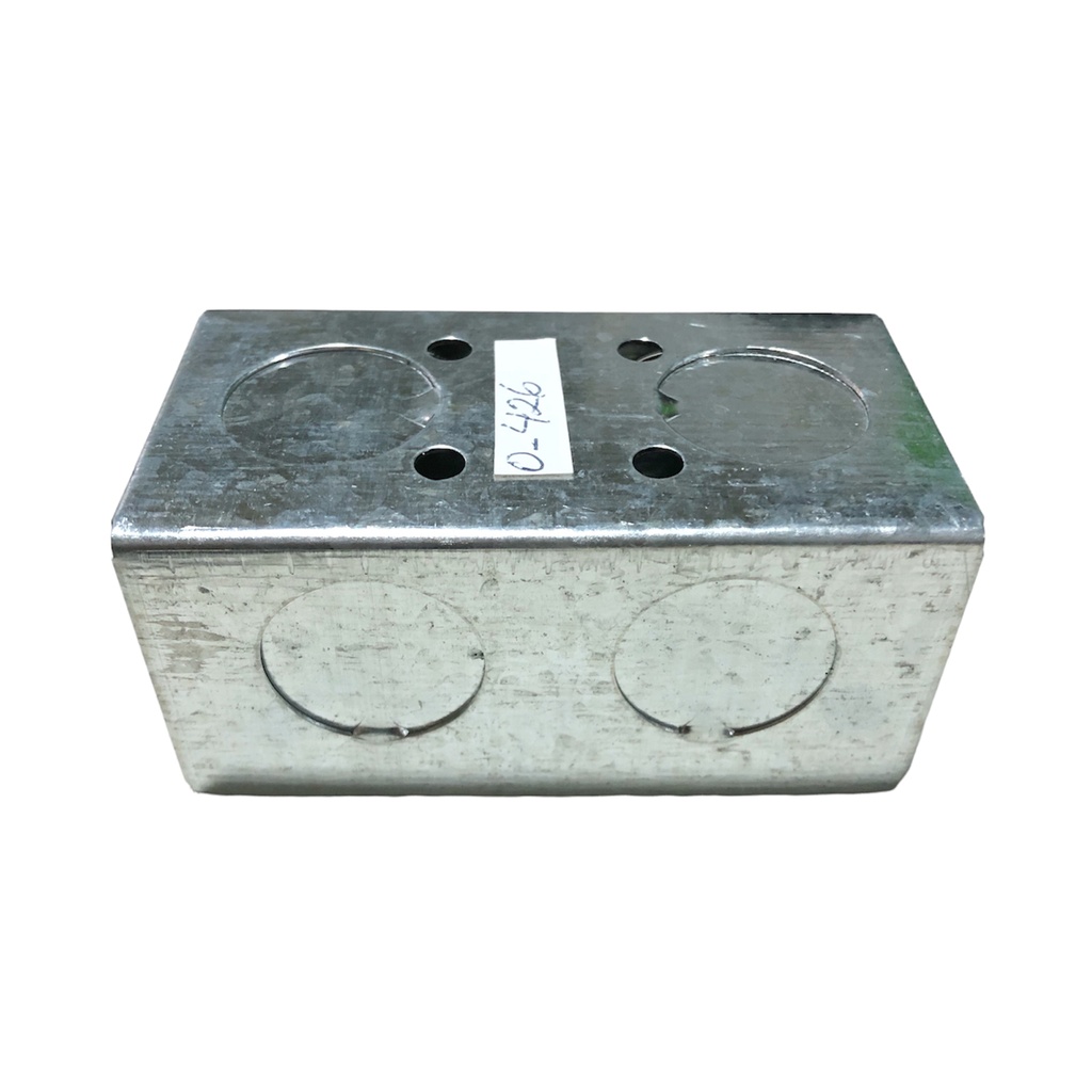 CAJETIN METALICO RECT 4 x 2 x 3/4 0-426