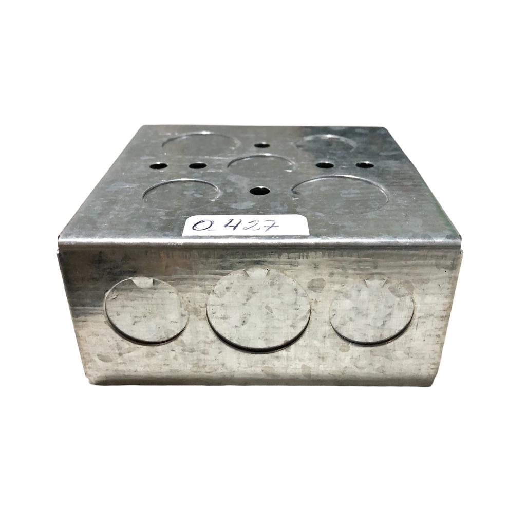 CAJETIN METALICO CUAD COMB 4 x 4 0-427