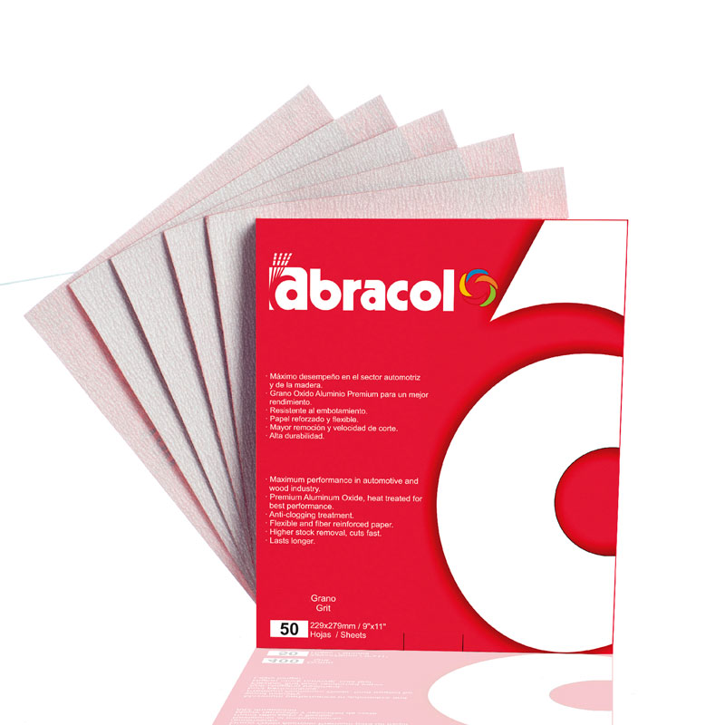 LIJA ROJA GRANO 80 ABRACOL 0-464