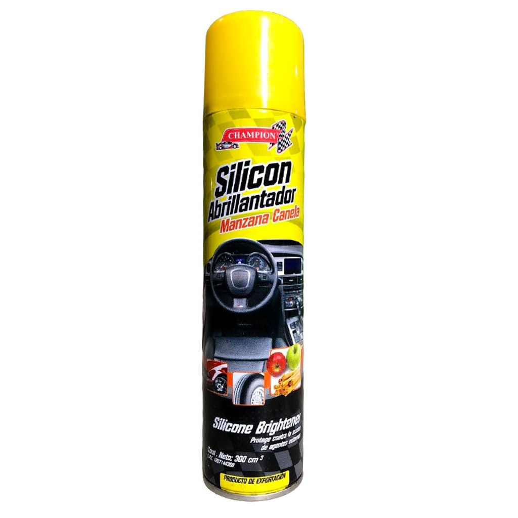 SILICON ABRILLANTADOR MANZANA /CANELA 300cc CHAMPION 0-528