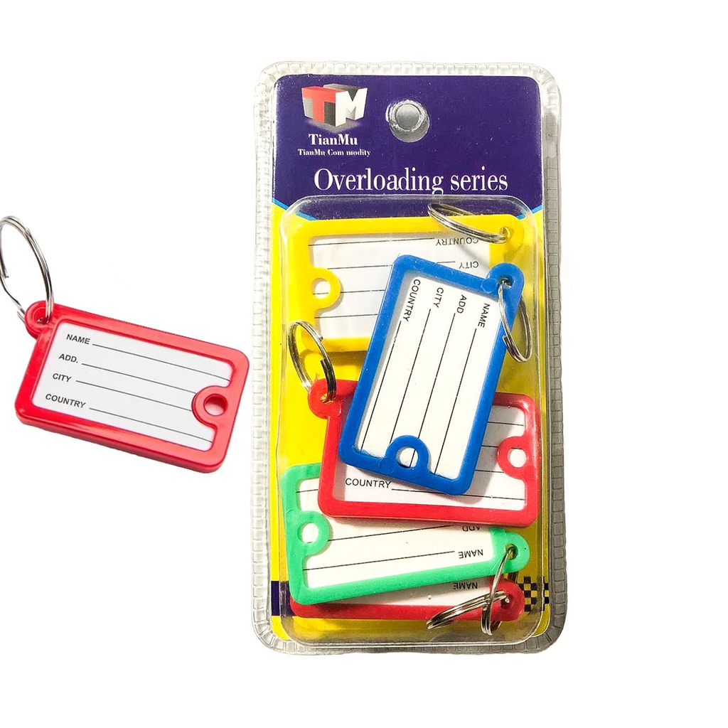 LLAVERO IDENTIFICADOR x 5 PCS TIANMU 0-551