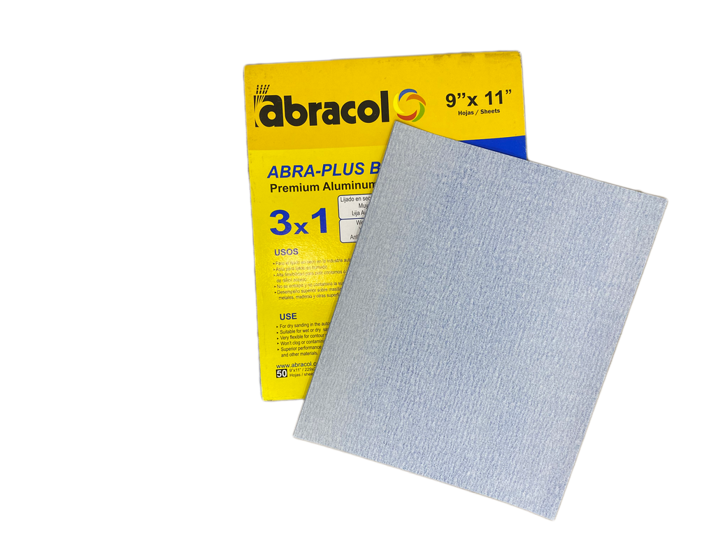 LIJA AZUL AL SECO GRANO 220 ABRACOL 0-554
