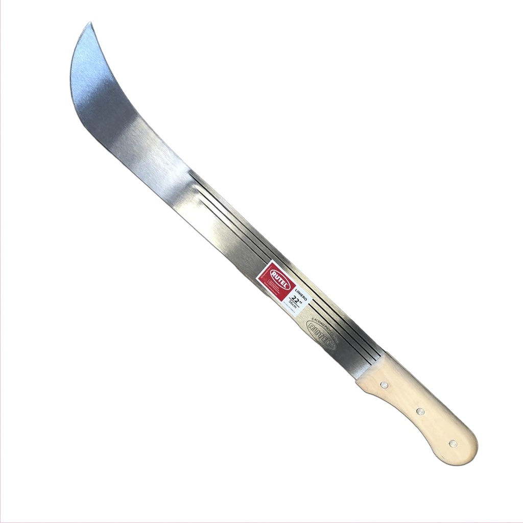 MACHETE LINERO 22" MANGO MADERA RUTEL 0-574