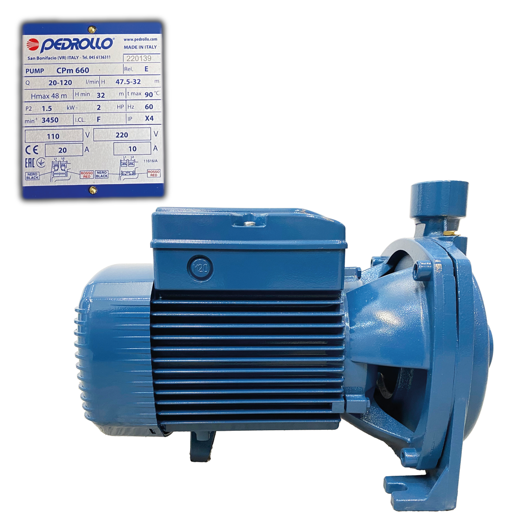 BOMBA CENTRIFUGA CPM660 2" HP PEDROLLO 0-591