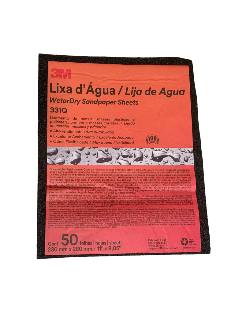 LIJA GRANO 80 3M (BRASIL) 0-596