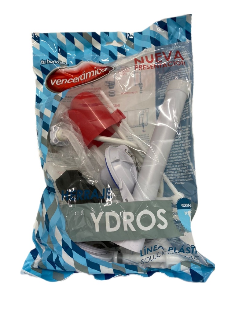 HERRAJE YDROS C/MANIJA VENCERAMICA 0-607