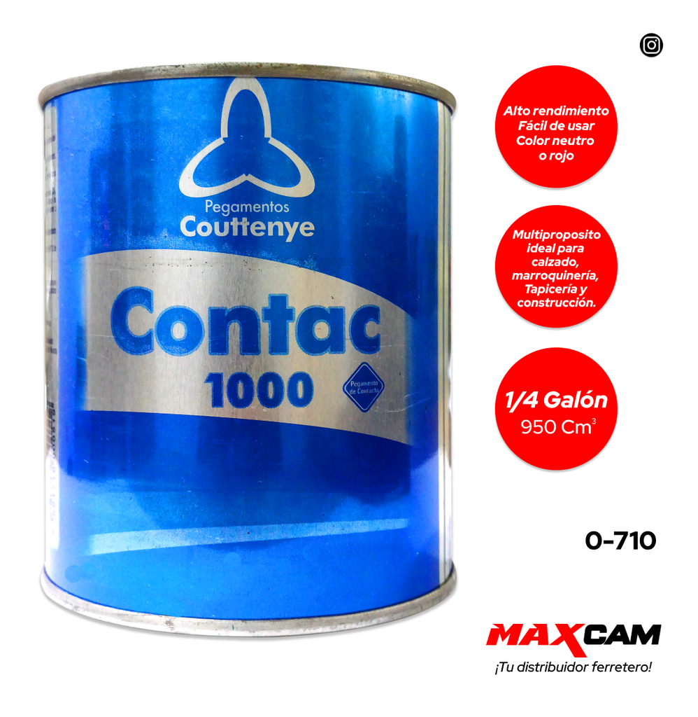 CEMENTO CONTAC 1000 x 1/4 GLN COUTTENYE 0-710