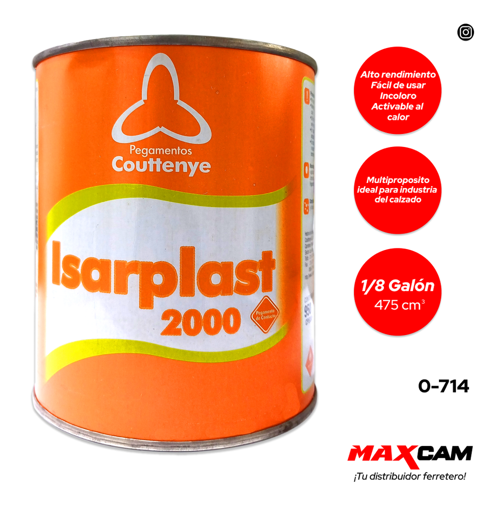CEMENTO CONTACTO ISARPLAST 2000 x 1/8 GLN COUTTENYE 0-714