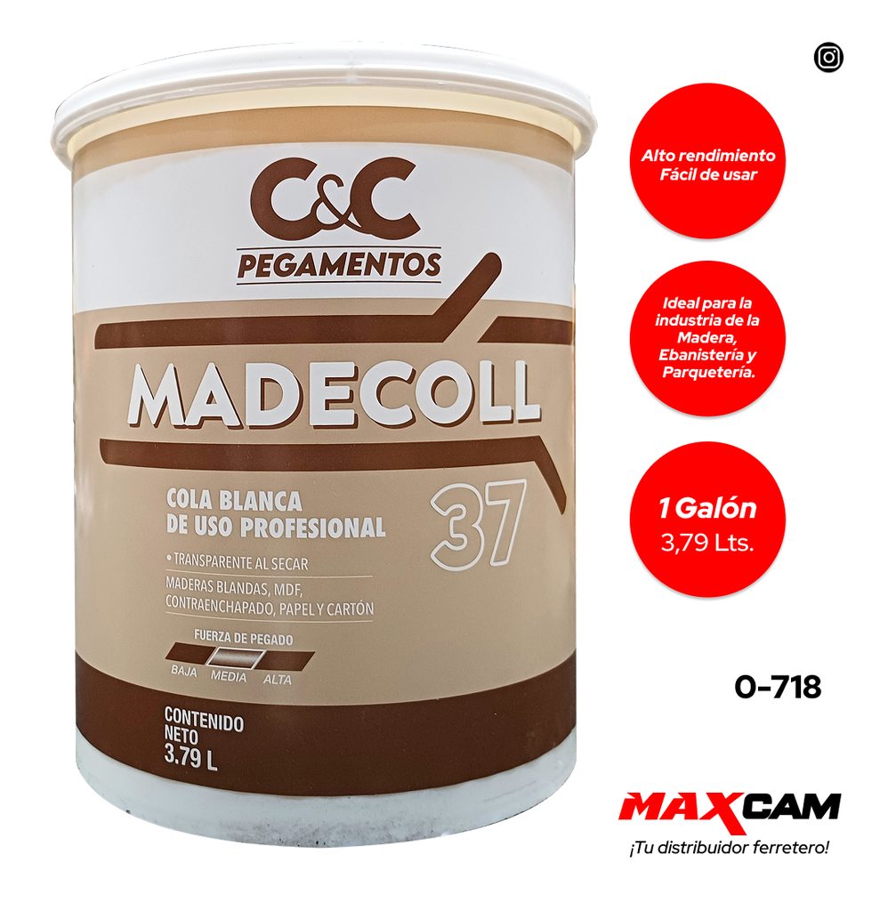COLA BLANCA MADECOLL 37 x GLN COUTTENYE 0-718