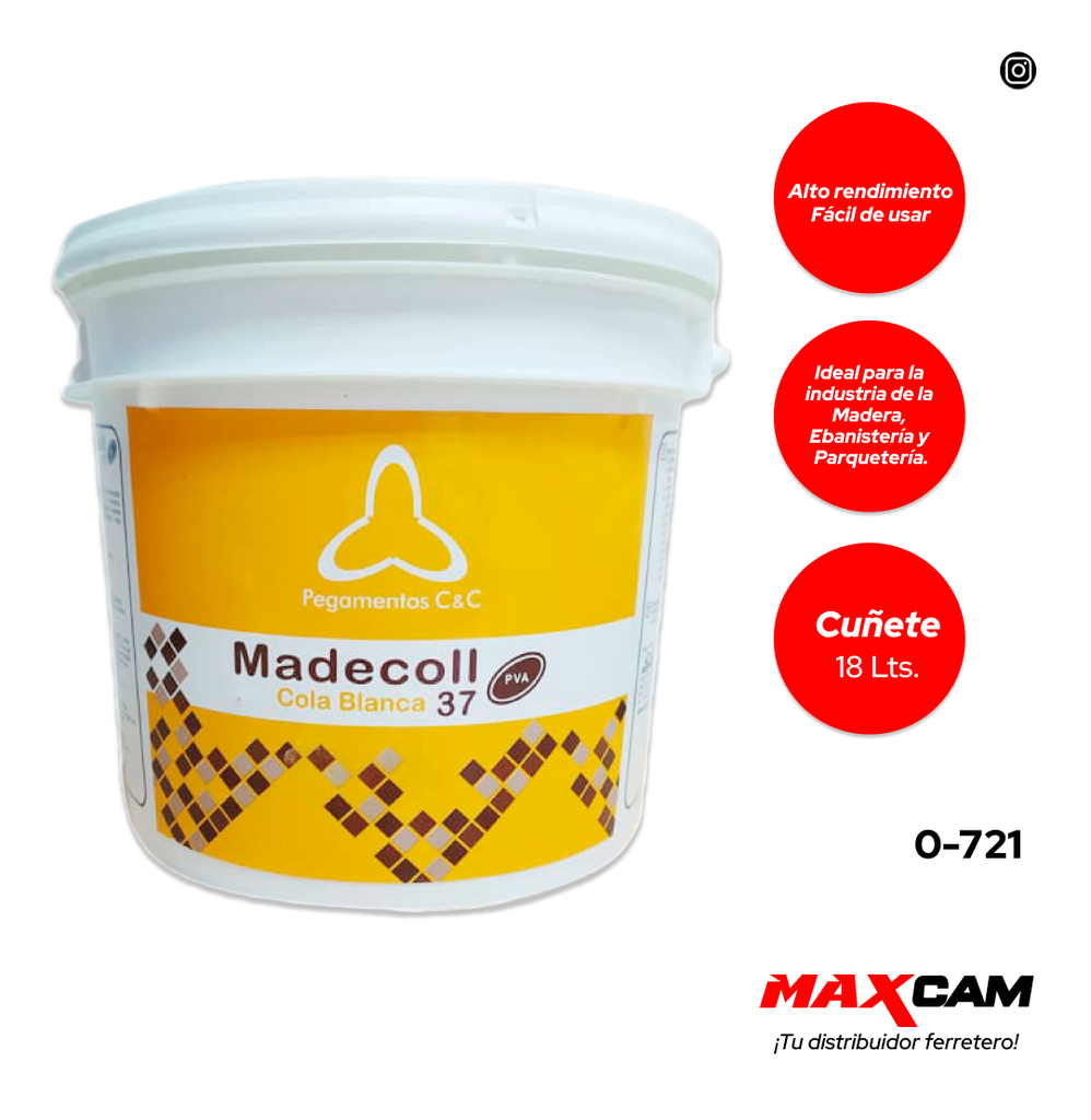 COLA BLANCA MADECOLL 37 x CUÑETE COUTTENYE 0-721
