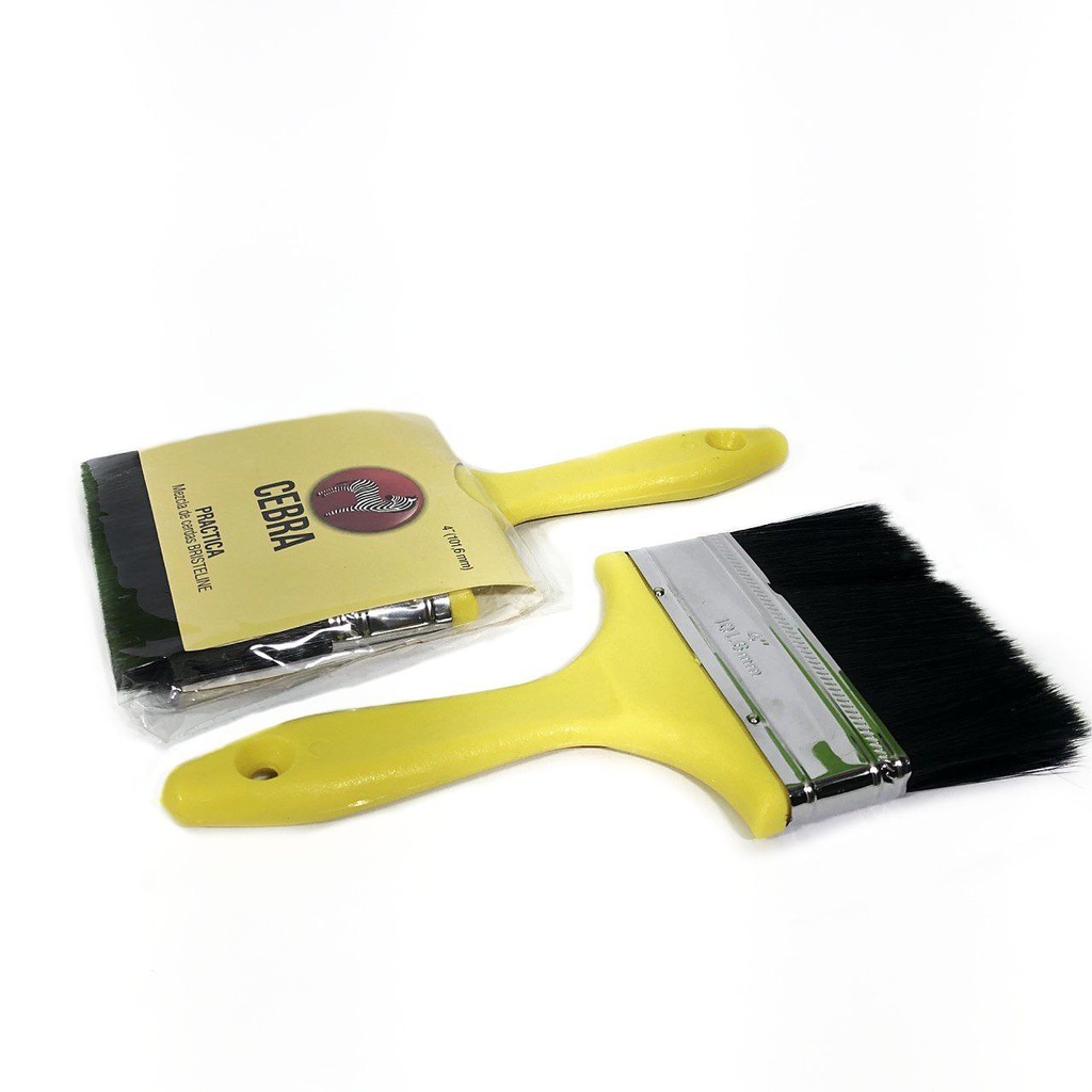 BROCHA AMARILLA 4" CEBRA 1-006