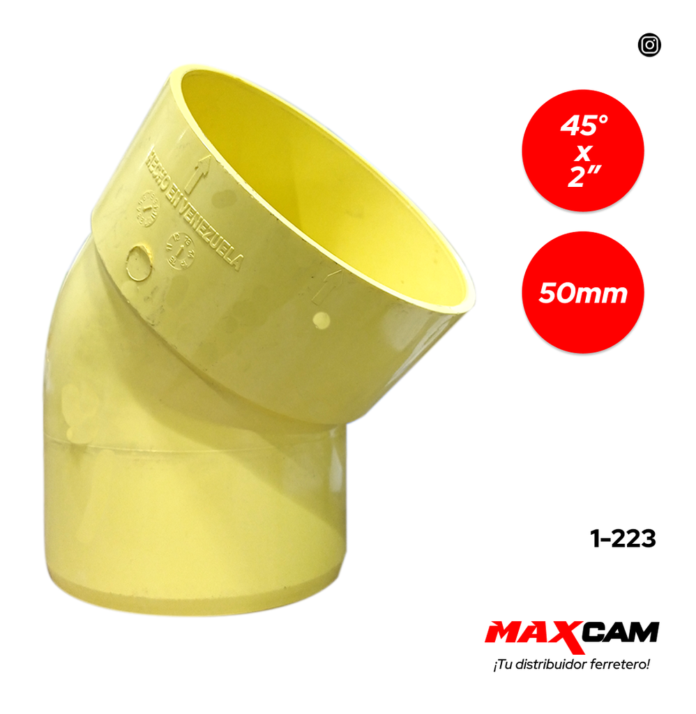 CODO AN 45° x 50MM FITCO 2" 1-223