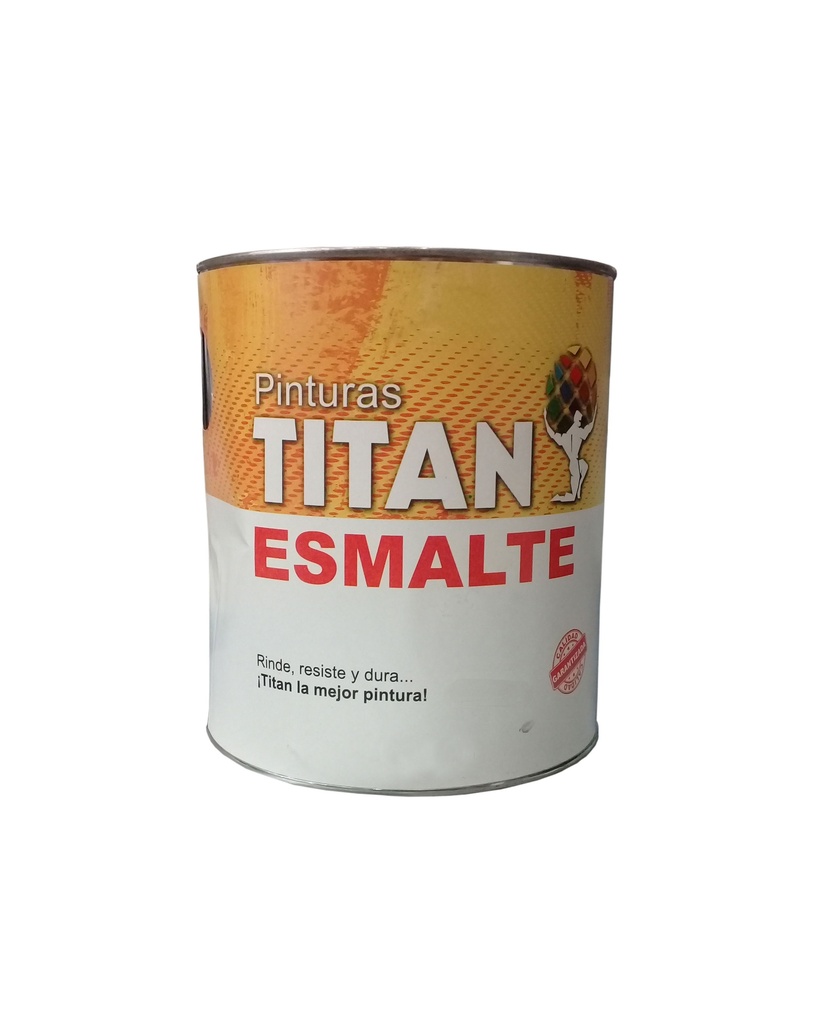 PINTURA ESMALTE NEGRO BRILL x 1/4 TITAN 1-526