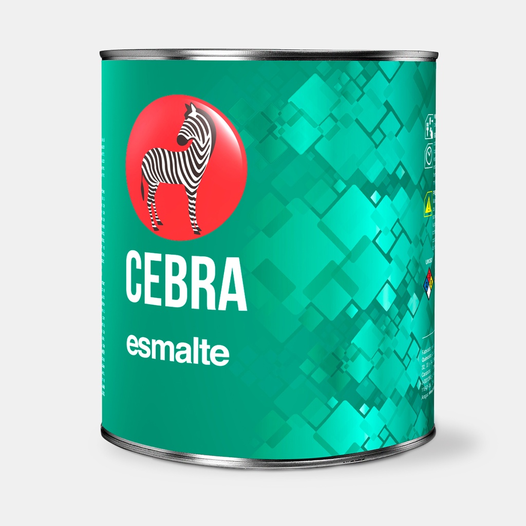 PINTURA ESMALTE BLANCO x 1/4  CEBRA TIPO B 1-551
