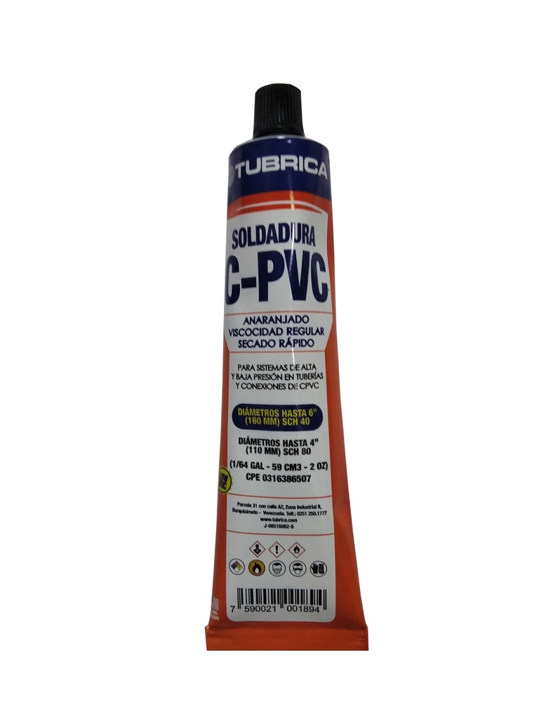 PEGA SOLDAR NARANJA TUBO A C 1/64 TUBRICA 1-643
