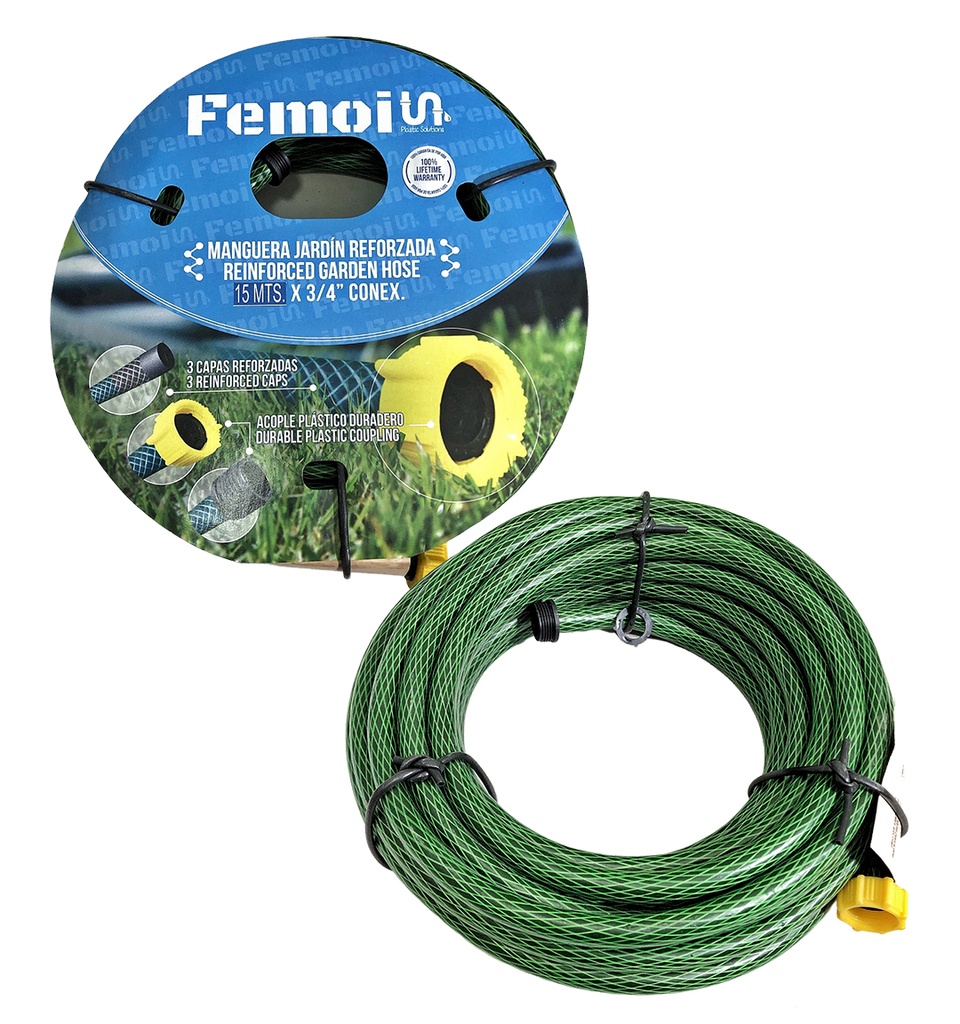 MANGUERA CUL C/CONEX 1/2" x 15 MTS FEMOI 1-663