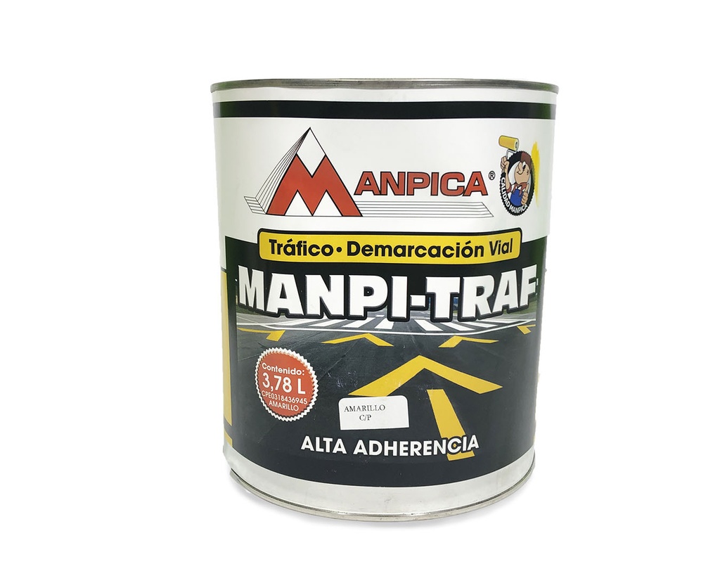 PINTURA TRAFICO AMARILLO x GALON MANPICA 1-704