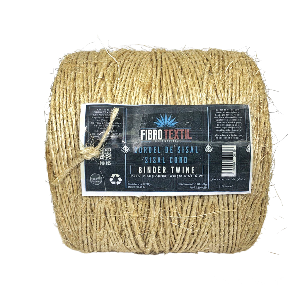 CORDEL SISAL BINDER TWINE x 2,5 KG FIBRO TEXTIL 1-752