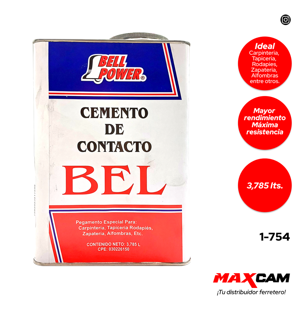 CEMENTO CONTACTO x GALON BELL POWER 1-754
