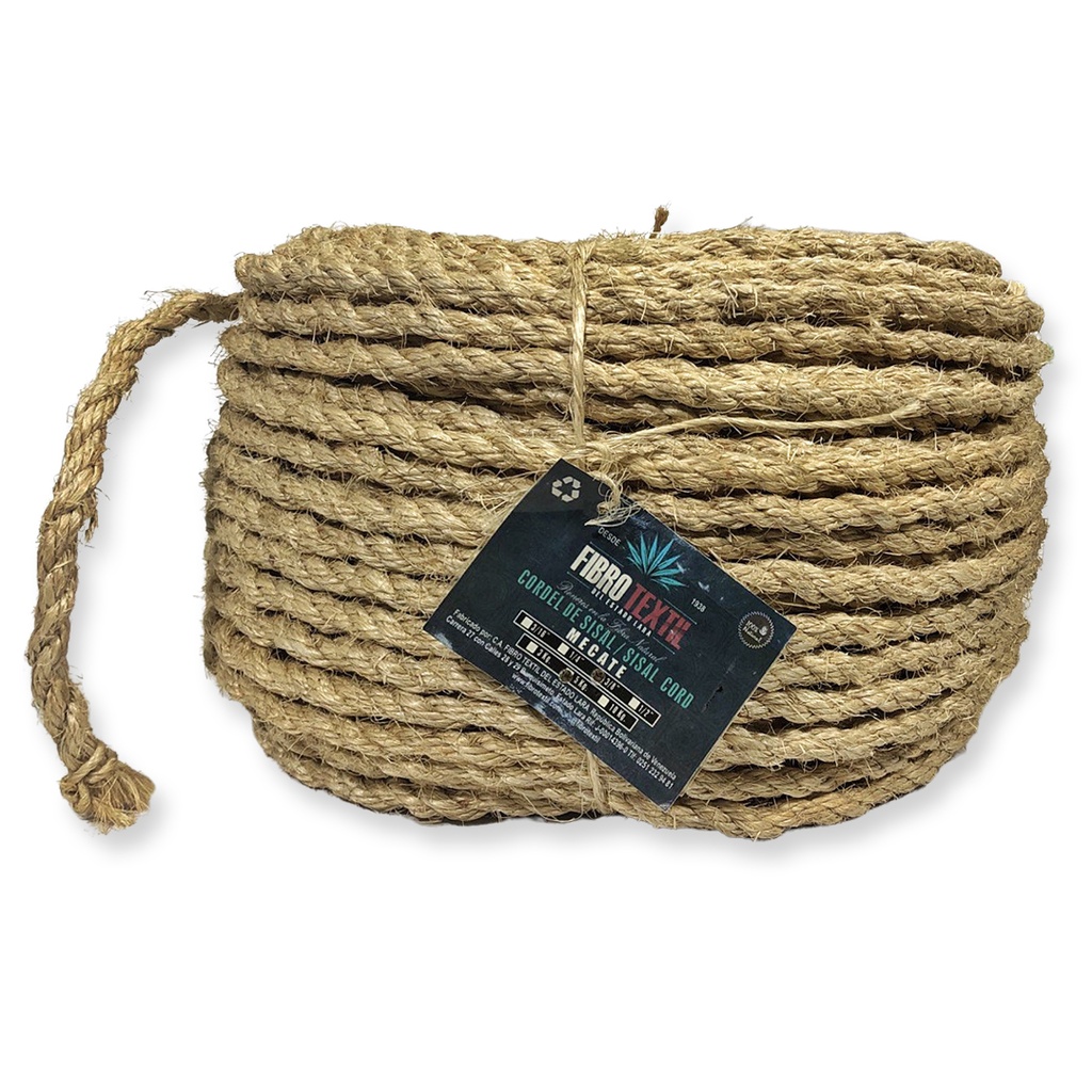 MECATE SISAL 3/8 x 10,5 KG FIBRO TEXTIL 1-765