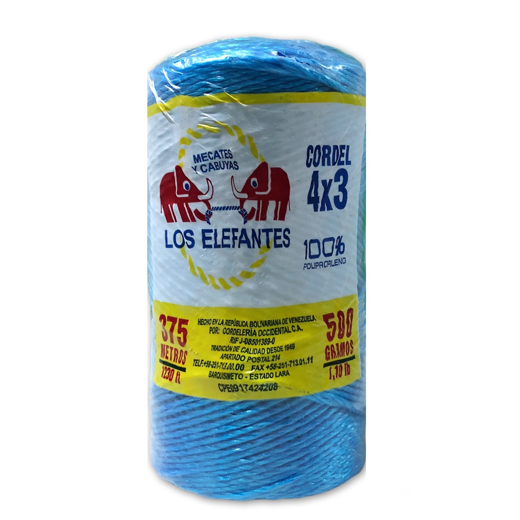 CORDEL 4X3 AZUL (PP 30 ELEFANTE) 1-816