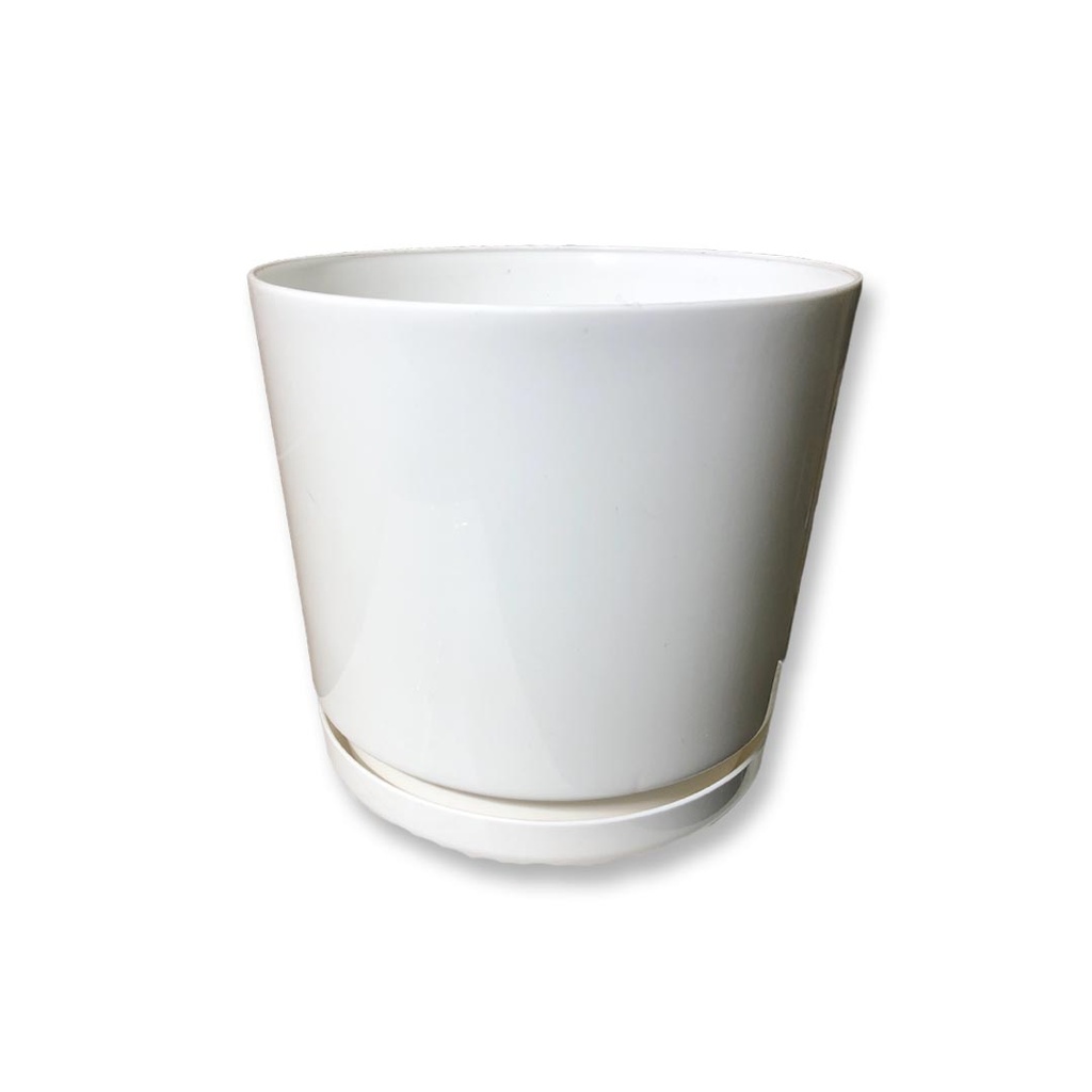 MATERO C/PLATO ART CIL LISO D-20 BLANCO 1-824