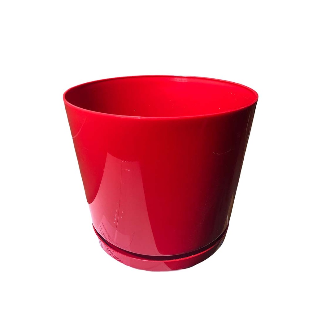 MATERO C/PLATO ART CIL LISO D-20 ROJO 1-825