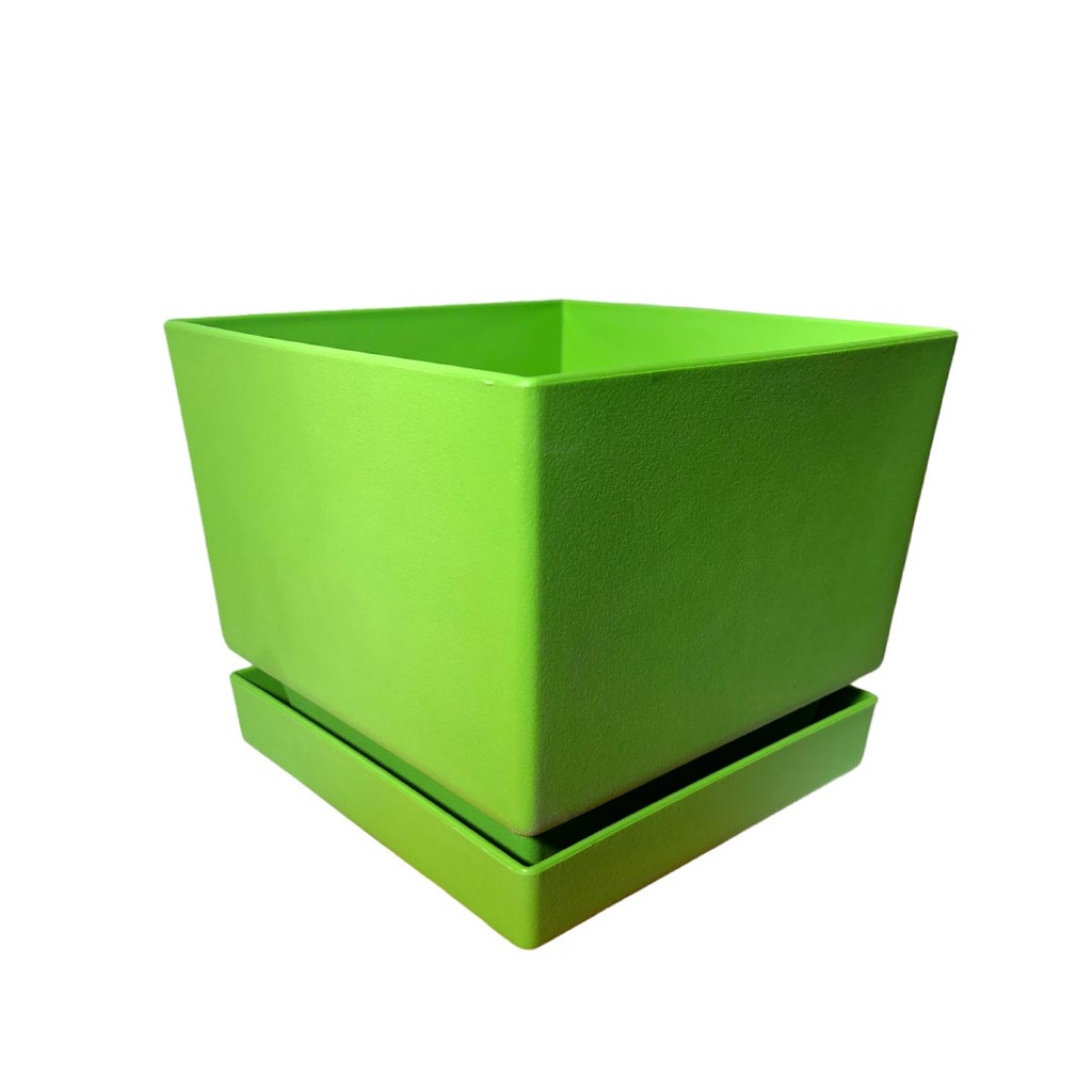 MATERO C/PLATO CUAD TEX L15 VERDE MANZA 1-830