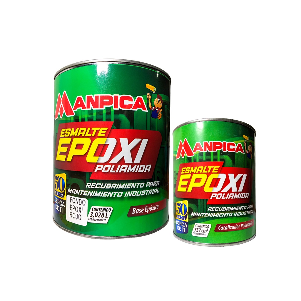 KIT FONDO EPOXI ROJO MANPICA 1-834
